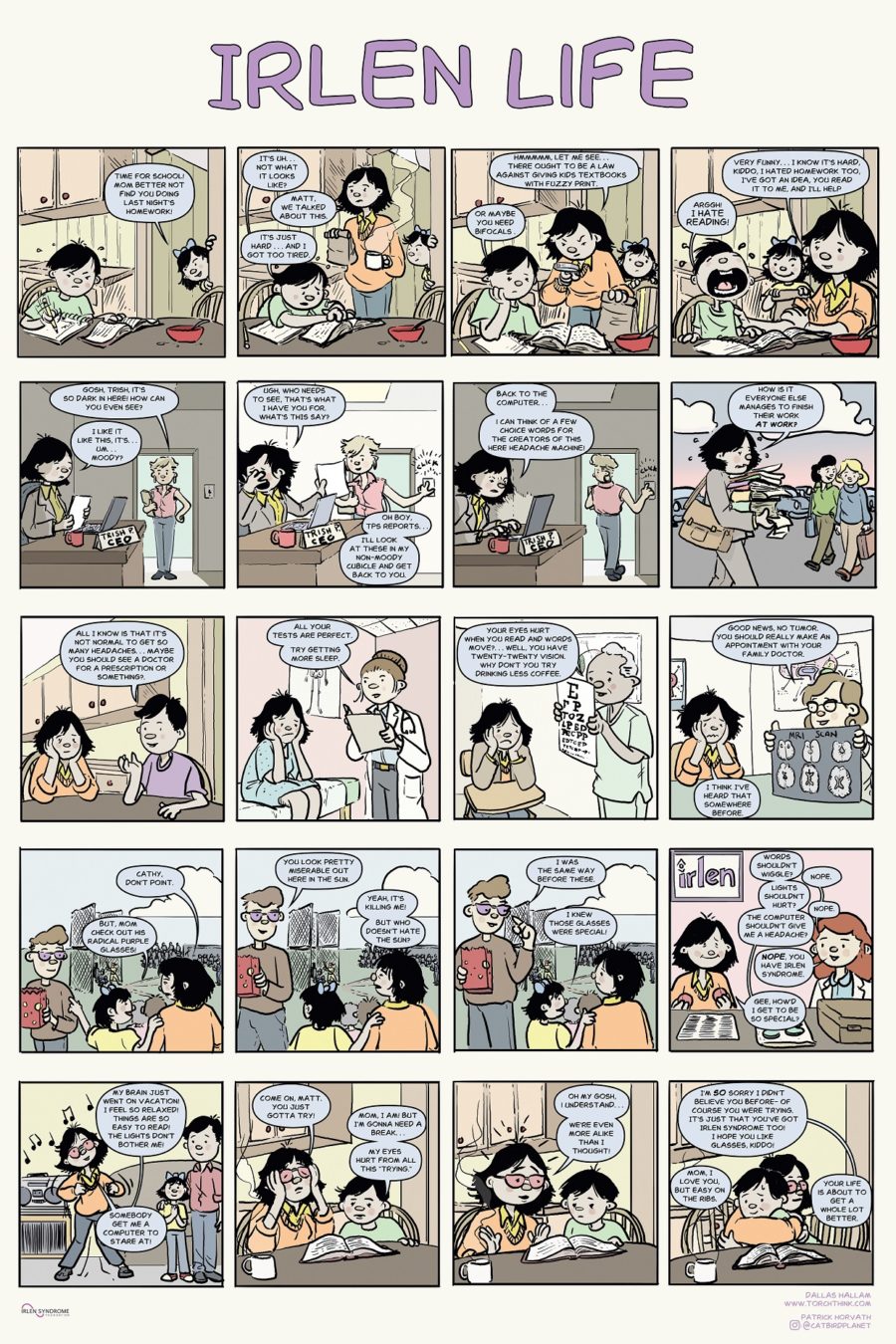Irlen Life: a daily comic about Irlen Syndrome | Irlen Syndrome Foundation